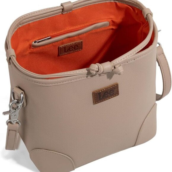 Lee Small Crossbody Bags for Women Drawstring Bucket Purse with Adjustable Strap - Picture 6 of 9